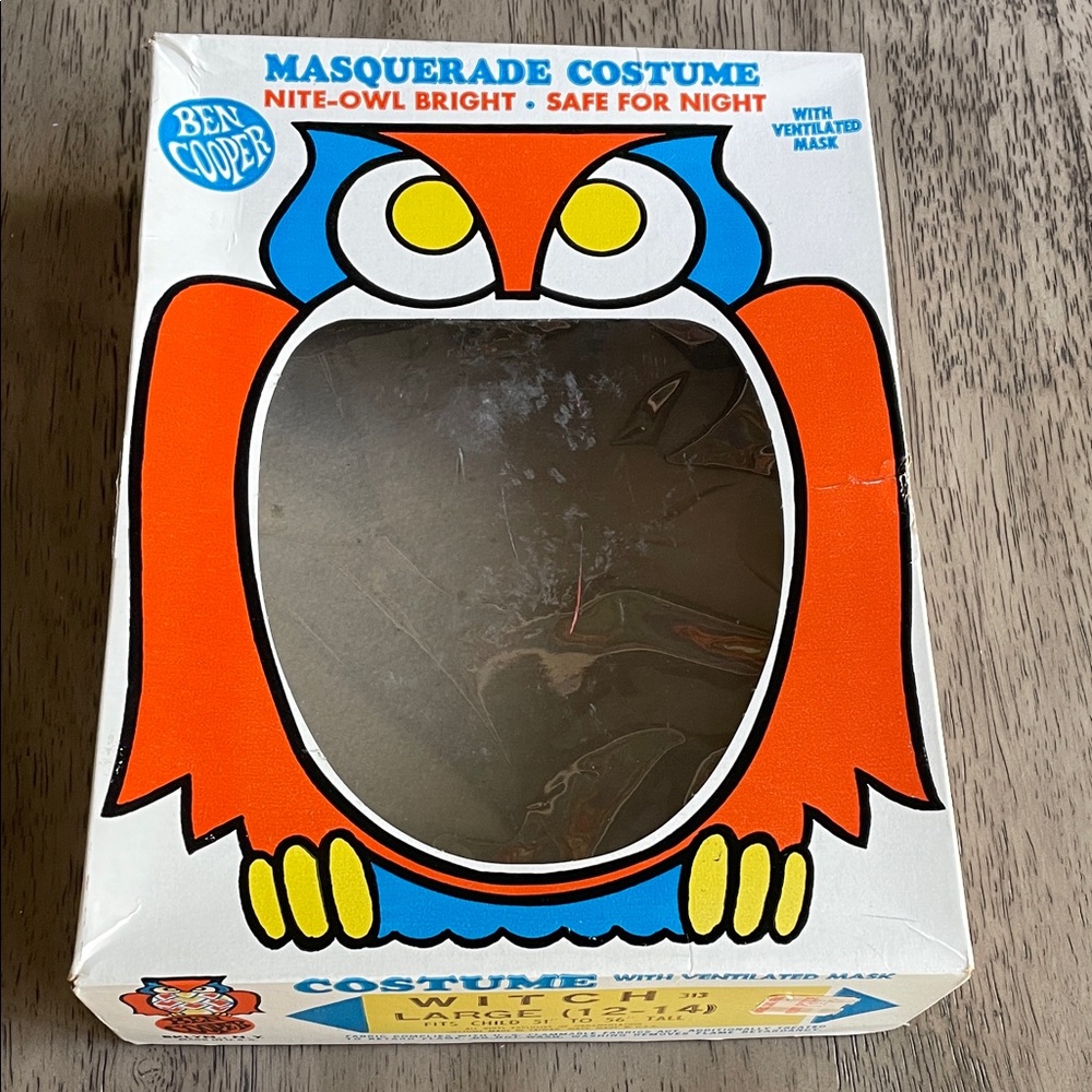 Vintage Ben Cooper Halloween Costume Witch - EMPTY BOX ONLY
